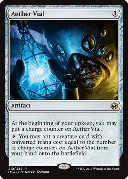 [212]【EN】【FOIL】霊気の薬瓶/Aether Vial【IMA】[R][茶]