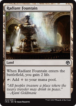 [244]【EN】【FOIL】光輝の泉/Radiant Fountain【IMA】[C][土地]