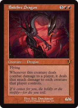 [479]【EN】■旧枠■災火のドラゴン/Balefire Dragon【INR】[M][赤]