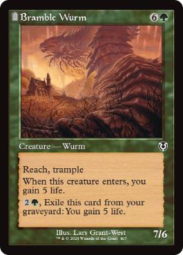[407]【EN】■旧枠■棘茨のワーム/Bramble Wurm【INR】[C][緑]
