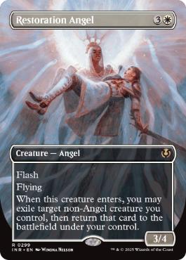 [299]【EN】【FOIL】■ボーダーレス■修復の天使/Restoration Angel【INR】[R][白]