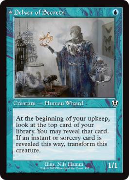 [457]【EN】【FOIL】■旧枠■秘密を掘り下げる者/Delver of Secrets【INR】[C][青]