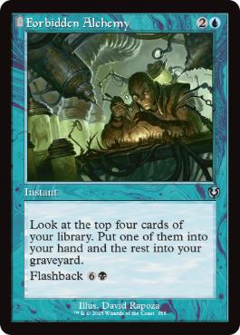 [355]【EN】【FOIL】■旧枠■禁忌の錬金術/Forbidden Alchemy【INR】[U][青]