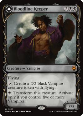 [327]【EN】【FOIL】■ショーケース■血統の守り手/Bloodline Keeper【INR】[M][黒]