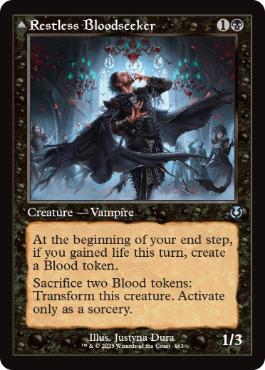 [463]【EN】【FOIL】■旧枠■眠れぬ求血者/Restless Bloodseeker【INR】[U][黒]