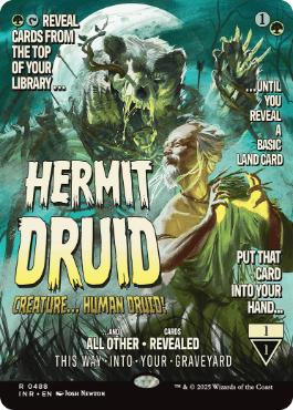 [488]【EN】【FOIL】■ボーダーレス■隠遁ドルイド/Hermit Druid【INR】[R][緑]