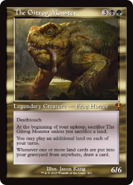 [431]【EN】【FOIL】■旧枠■ギトラグの怪物/The Gitrog Monster【INR】[M][多色]