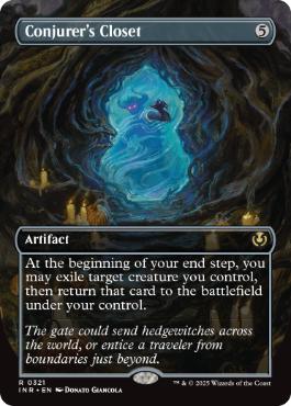 [321]【EN】【FOIL】■ボーダーレス■妖術師の衣装部屋/Conjurer's Closet【INR】[R][茶]