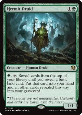 [202]【EN】隠遁ドルイド/Hermit Druid【INR】[R][緑]