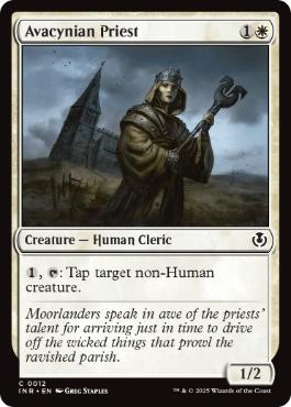 [012]【EN】【FOIL】アヴァシン教の僧侶/Avacynian Priest【INR】[C][白]