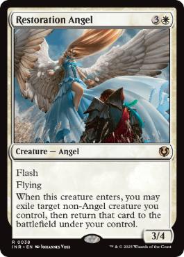 [038]【EN】【FOIL】修復の天使/Restoration Angel【INR】[R][白]