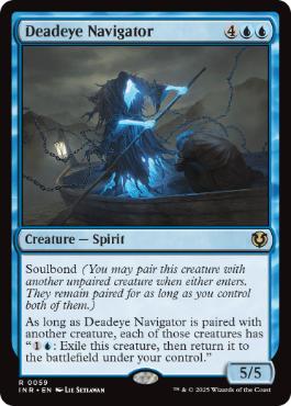 [059]【EN】【FOIL】狙い澄ましの航海士/Deadeye Navigator【INR】[R][青]