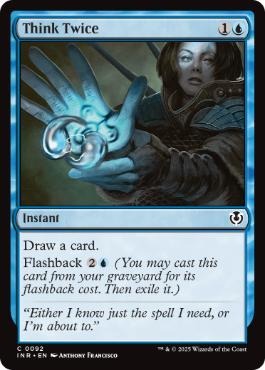 [092]【EN】【FOIL】熟慮/Think Twice【INR】[C][青]