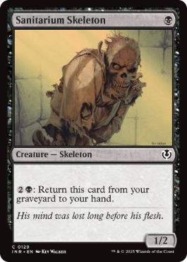 [129]【EN】【FOIL】療養所の骸骨/Sanitarium Skeleton【INR】[C][黒]