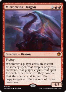 [165]【EN】【FOIL】鏡翼のドラゴン/Mirrorwing Dragon【INR】[M][赤]