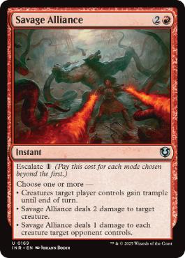 [169]【EN】【FOIL】粗暴な協力/Savage Alliance【INR】[U][赤]