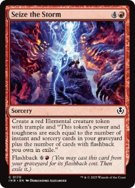 [170]【EN】【FOIL】嵐の捕縛/Seize the Storm【INR】[C][赤]