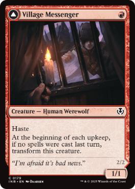 [179]【EN】【FOIL】村の伝書士/Village Messenger【INR】[C][赤]