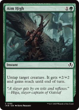 [185]【EN】【FOIL】狙いは高く/Aim High【INR】[C][緑]