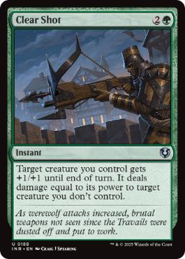 [188]【EN】【FOIL】直接射撃/Clear Shot【INR】[U][緑]