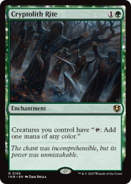 [189]【EN】【FOIL】謎の石の儀式/Cryptolith Rite【INR】[R][緑]