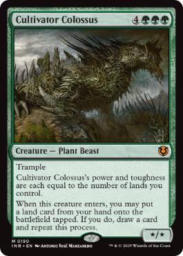 [190]【EN】【FOIL】耕作する巨躯/Cultivator Colossus【INR】[M][緑]