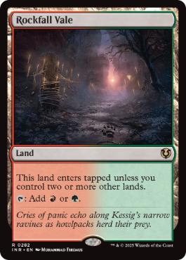 [282]【EN】【FOIL】落石の谷間/Rockfall Vale【INR】[R][土地]