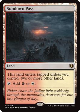 [286]【EN】【FOIL】日没の道/Sundown Pass【INR】[R][土地]