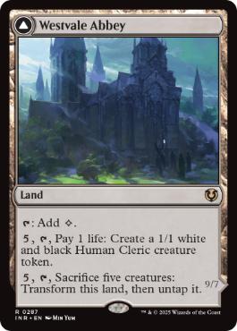 [287]【EN】【FOIL】ウェストヴェイルの修道院/Westvale Abbey【INR】[R][土地]