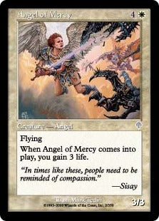 [002]【JP】【FOIL】慈悲の天使/Angel of Mercy【INV】[U][白]