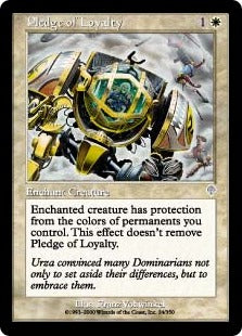 [024]【JP】【FOIL】忠誠の誓約/Pledge of Loyalty【INV】[U][白]