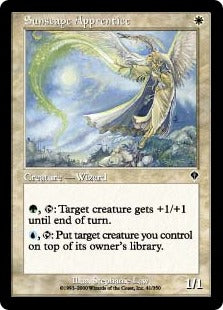 [041]【JP】【FOIL】陽景学院の弟子/Sunscape Apprentice【INV】[C][白]