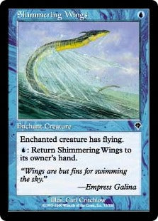 [072]【EN】【FOIL】ゆらめく翼/Shimmering Wings【INV】[C][青]