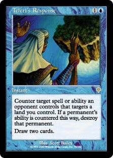 [078]【EN】【FOIL】テフェリーの反応/Teferi's Response【INV】[R][青]