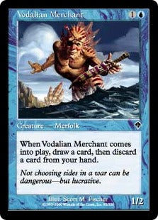 [085]【JP】【FOIL】ヴォーデイリアの商人/Vodalian Merchant【INV】[C][青]