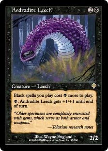 [093]【JP】【FOIL】ざくろ石のヒル/Andradite Leech【INV】[R][黒]