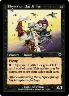 [114]【EN】【FOIL】ファイレクシアの戦闘バエ/Phyrexian Battleflies【INV】[C][黒]