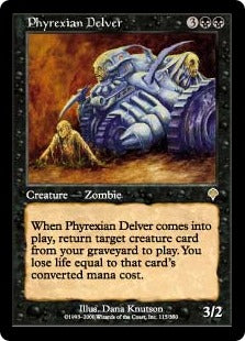 [115]【EN】ファイレクシアの発掘者/Phyrexian Delver【INV】[R][黒]