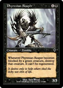 [117]【JP】【FOIL】ファイレクシアの死神/Phyrexian Reaper【INV】[C][黒]