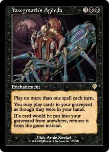[135]【JP】【FOIL】ヨーグモスの行動計画/Yawgmoth's Agenda【INV】[R][黒]