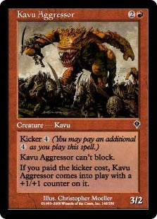[148]【EN】【FOIL】カヴーの攻め手/Kavu Aggressor【INV】[C][赤]