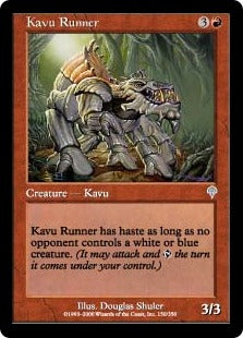 [150]【EN】カヴーの飛脚/Kavu Runner【INV】[U][赤]