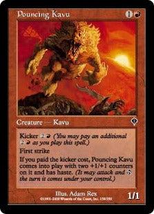 [158]【JP】飛びかかるカヴー/Pouncing Kavu【INV】[C][赤]