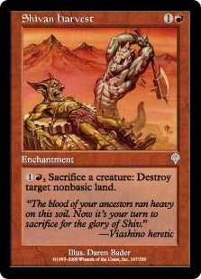 [167]【EN】【FOIL】シヴの収穫/Shivan Harvest【INV】[U][赤]