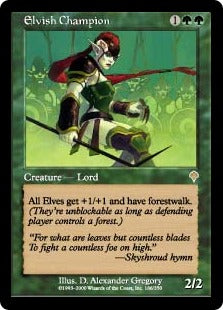 [186]【EN】【FOIL】エルフのチャンピオン/Elvish Champion【INV】[R][緑]
