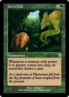 [193]【EN】【FOIL】カヴーの巣/Kavu Lair【INV】[R][緑]