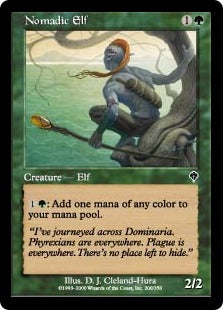 [200]【JP】【FOIL】放浪のエルフ/Nomadic Elf【INV】[C][緑]