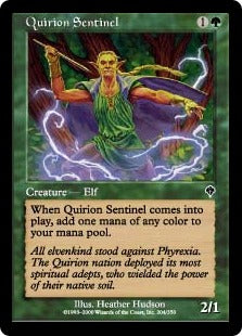 [204]【EN】【FOIL】クウィリーオンの歩哨/Quirion Sentinel【INV】[C][緑]