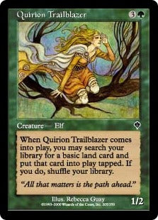 [205]【JP】【FOIL】クウィリーオンの先駆者/Quirion Trailblazer【INV】[C][緑]