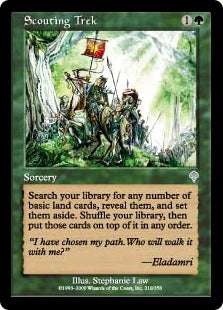 [210]【JP】【FOIL】偵察行/Scouting Trek【INV】[U][緑]